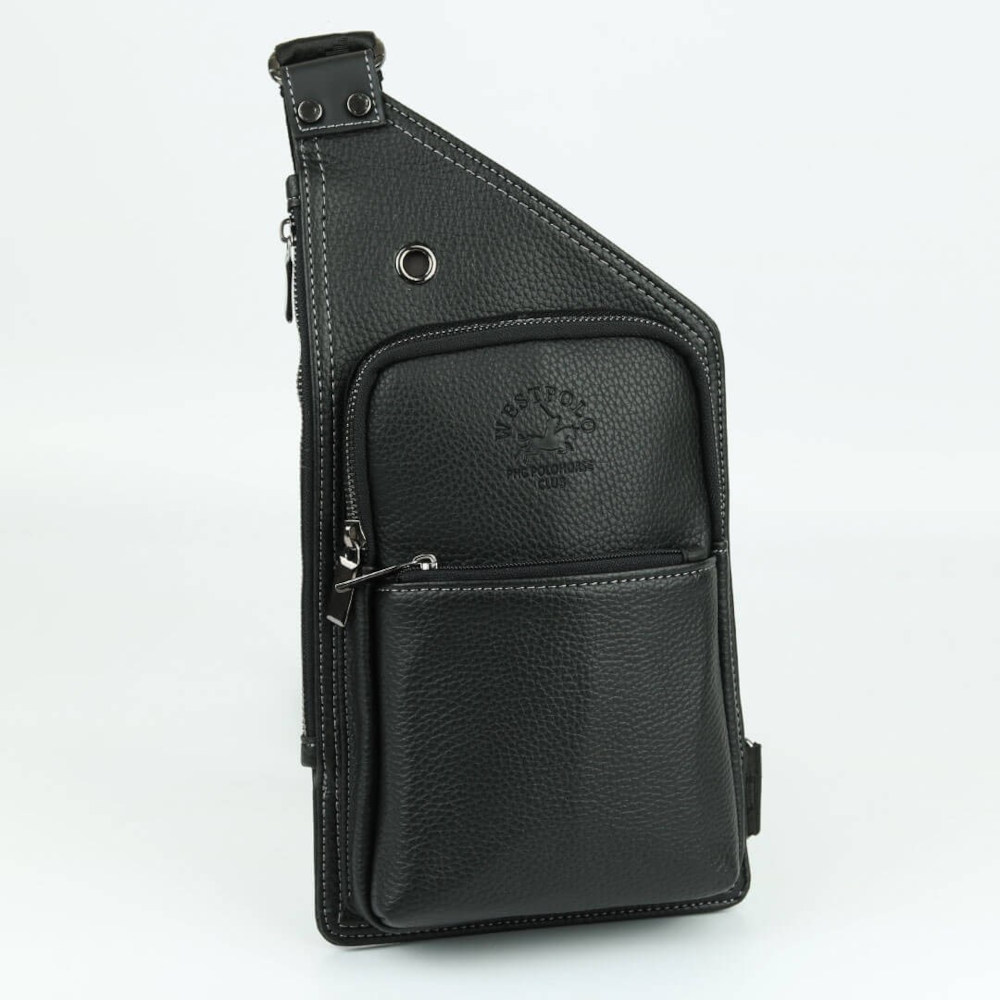 Black Cross Cut Body Bag vestimen