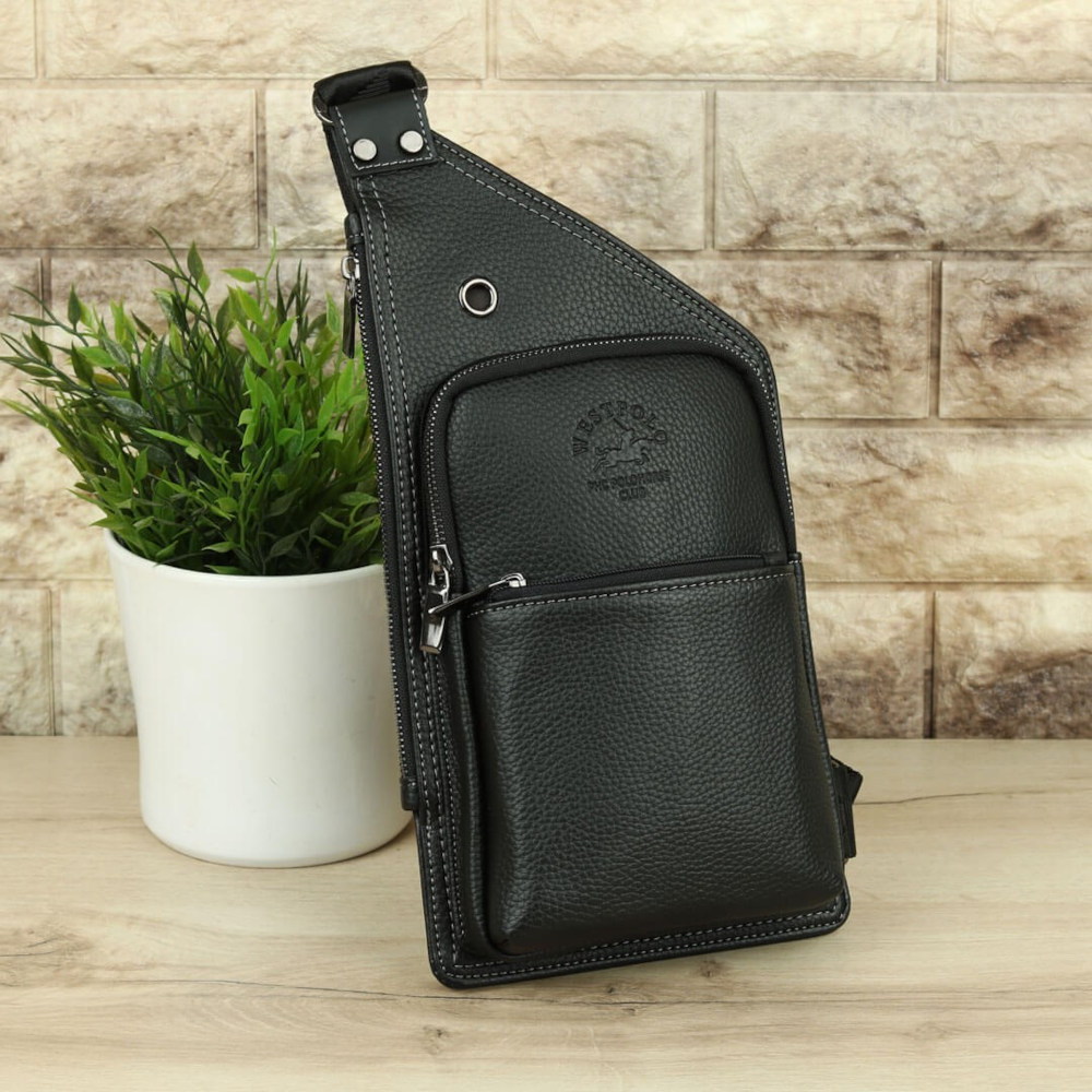 Black Cross Cut Body Bag vestimen