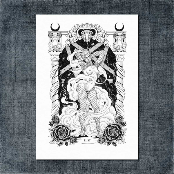 7 Deadly Sins, Lust Back Patch, 7 Deadly Sins, Lust Big Back Patch