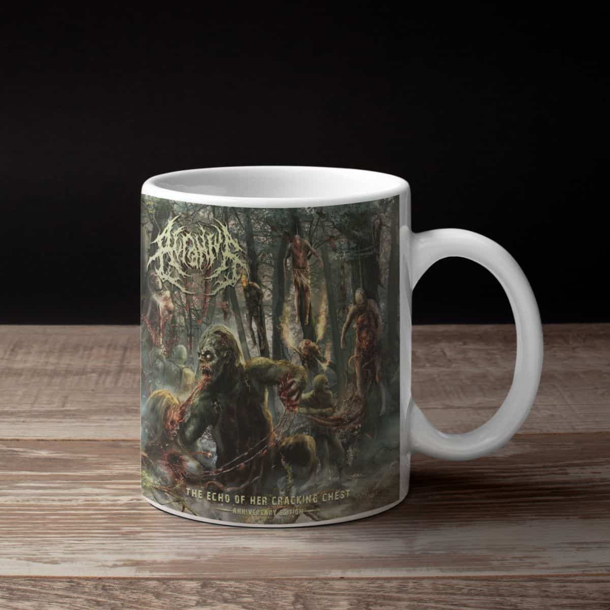 Acranius Band Coffee Mug, Acranius The Echo of Her Cracking Chest Mug