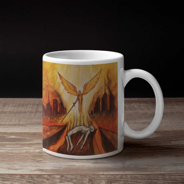 Adorned in Ash Band Coffee Mug, Adorned in Ash Apocalyptic Violence Mug