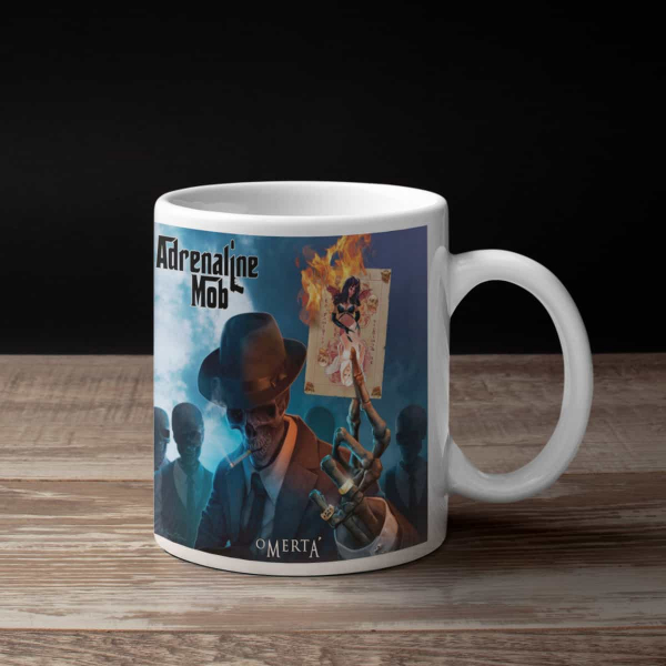 Adrenaline Mob Coffee Mug, Adrenaline Mob Omerta Coffee Mug