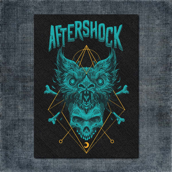 Aftershock Back Patch, Aftershock Artwork Big Back Patch
