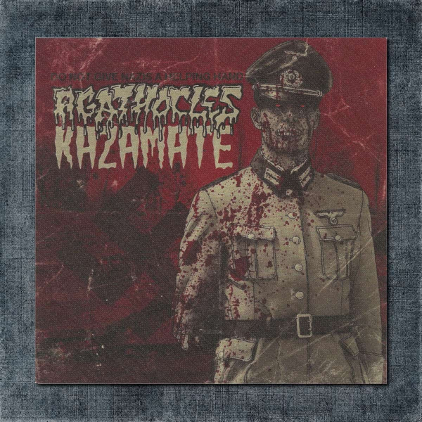 Agathocles, Kazamate Back Patch, Agathocles, Kazamate - Do Not Give Nazis A Helping Hand Big Back Patch