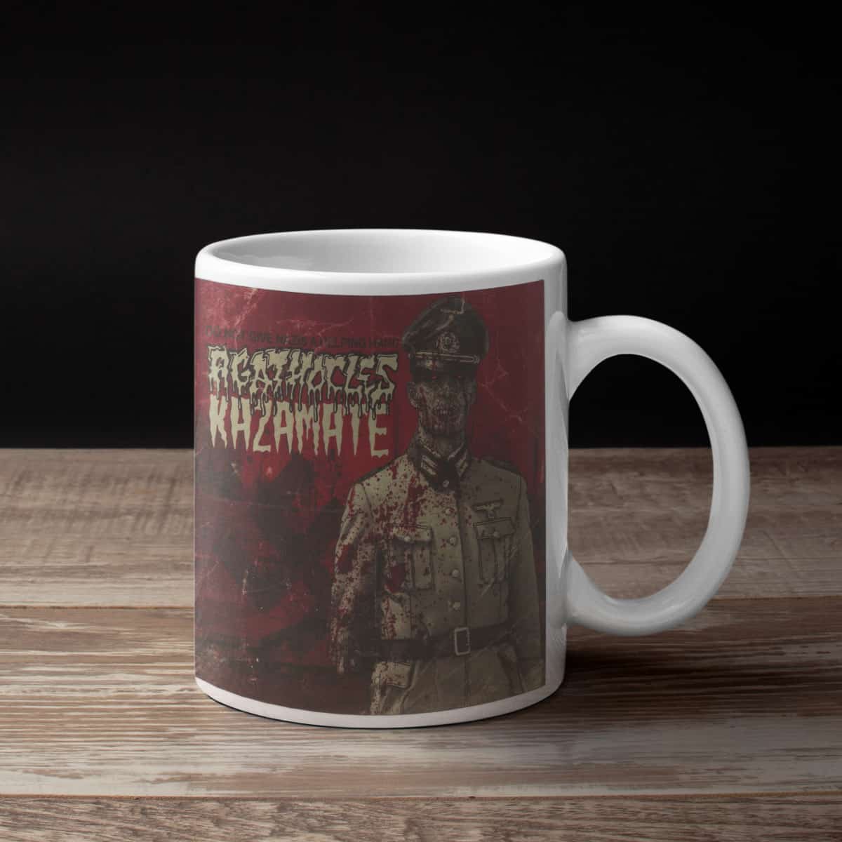 Agathocles Kazamate Coffee Mug, Agathocles Kazamate Do Not Give Nazis A Helping Hand Coffee Mug