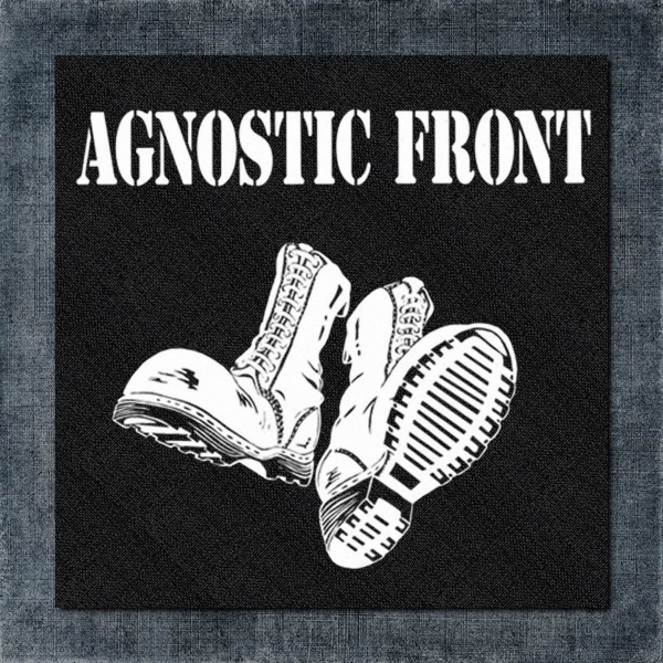 Agnostic Front Back Patch, Agnostic Front Black Logo Big Back Patch