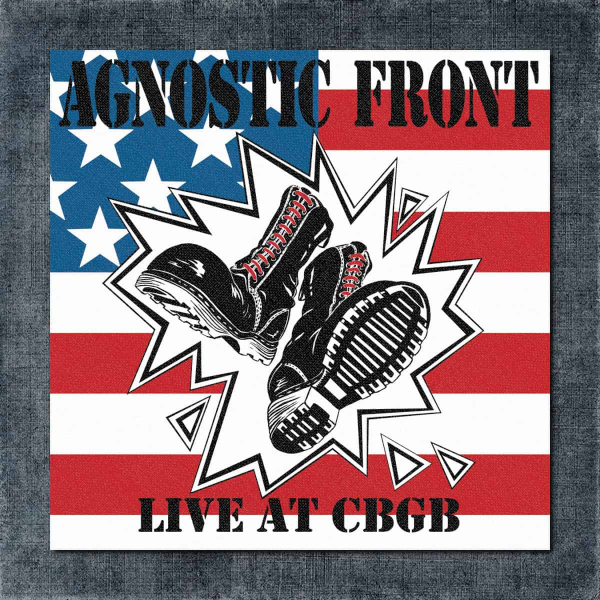 Agnostic Front Back Patch, Agnostic Front Live at CBGB Big Back Patch