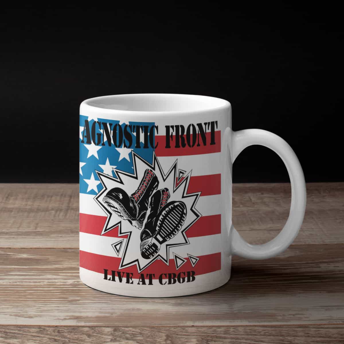 Agnostic Front Coffee Mug, Agnostic Front Live at CBGB Coffee Mug