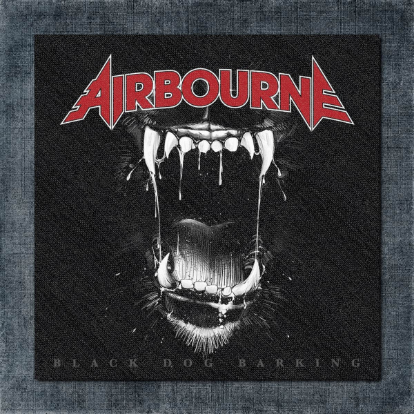 Airbourne Back Patch, Airbourne - Black Dog Barking Big Back Patch