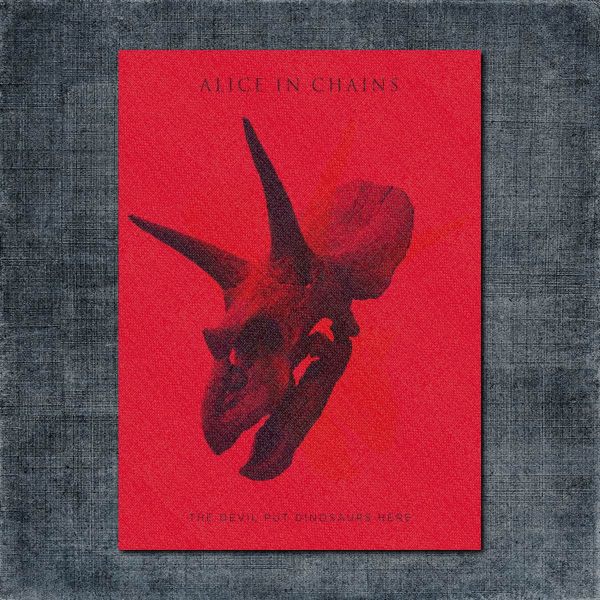 Alice in Chains Back Patch, Alice in Chains - The Devil Put Dinosaurs Here Big Back Patch
