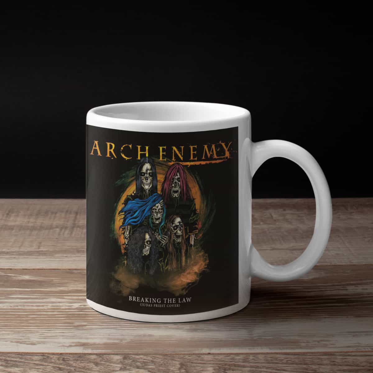 Arch Enemy Coffee Mug, Arch Enemy Kreator Artwork Coffee Mug