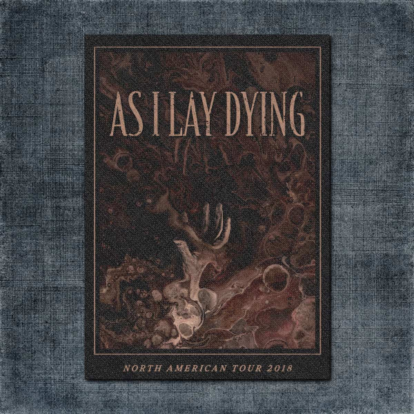 As I Lay Dying Back Patch, As I Lay Dying - North America Tour Big Back Patch