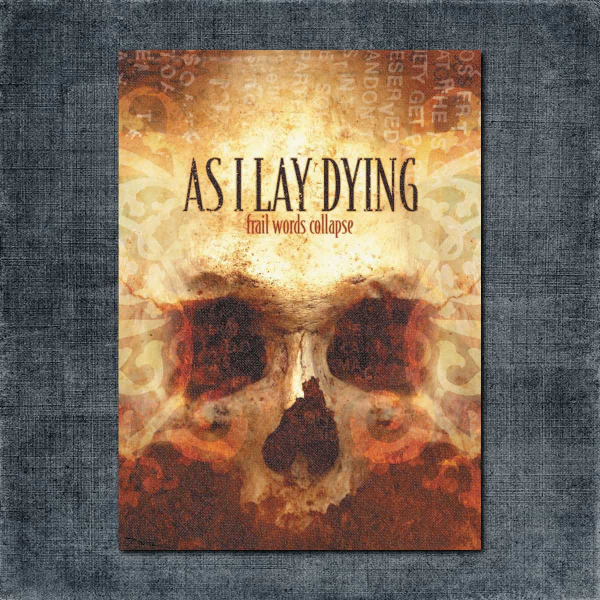 As I Lay Dying Back Patch, As I Lay Dying - Trail Words Collapse Big Back Patch