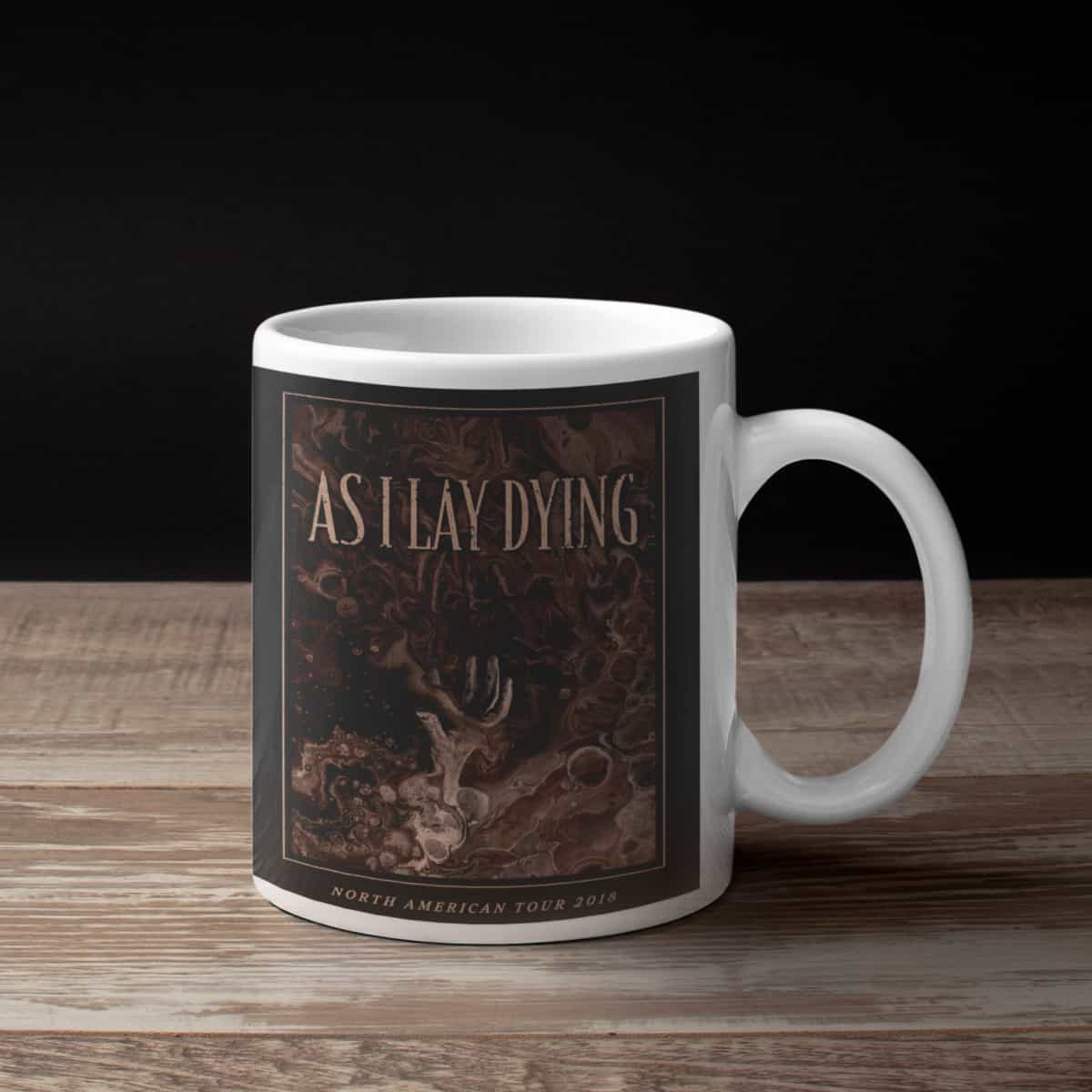 As I Lay Dying Coffee Mug, As I Lay Dying North America Tour Coffee Mug