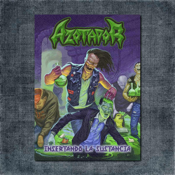 Azotador Back Patch, Azotador - Insertando La Substancia Big Back Patch
