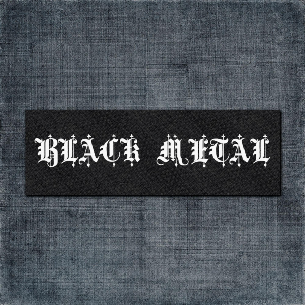 Black Metal Back Patch, Black Metal Big Back Patch