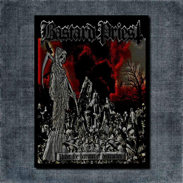 Bastard Priest Back Patch, Bastard Priest Artwork Big Back Patch