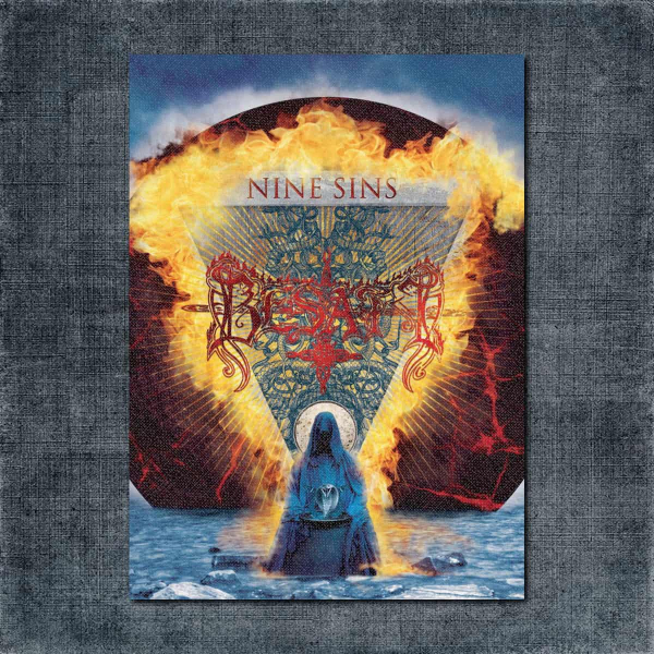 Besatt Back Patch, Besatt - Nine Sins Big Back Patch