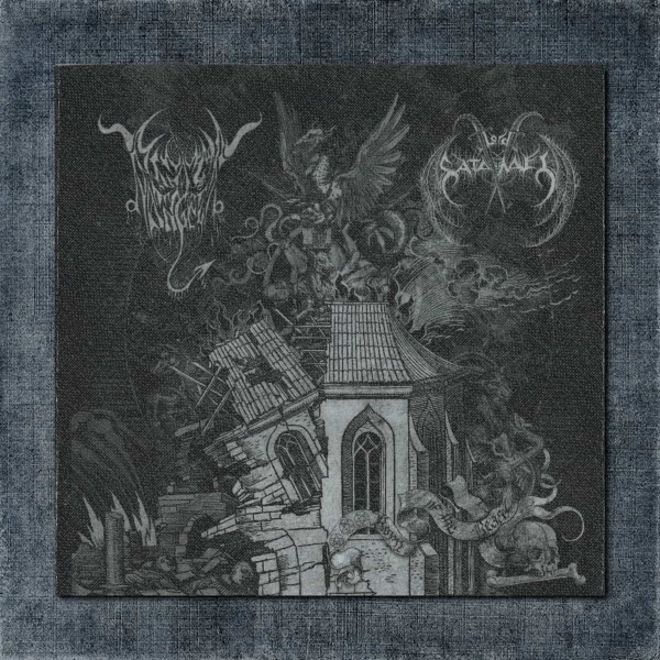 Black Angel & Lord Satanael Back Patch, Black Angel & Lord Satanael - Born Of The Beast Big Back Patch