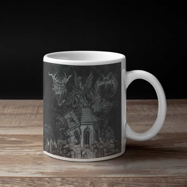 Black Angel & Lord Satanael Coffee Mug, Black Angel & Lord Satanael Born Of The Beast Coffee Mug