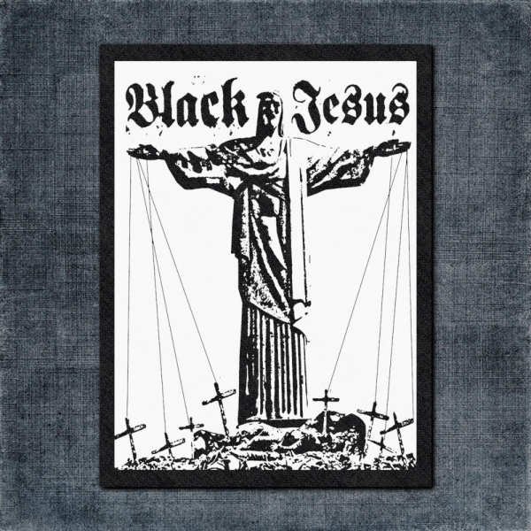 Black Jesus Back Patch, Black Jesus - Malevolence Rising Big Back Patch