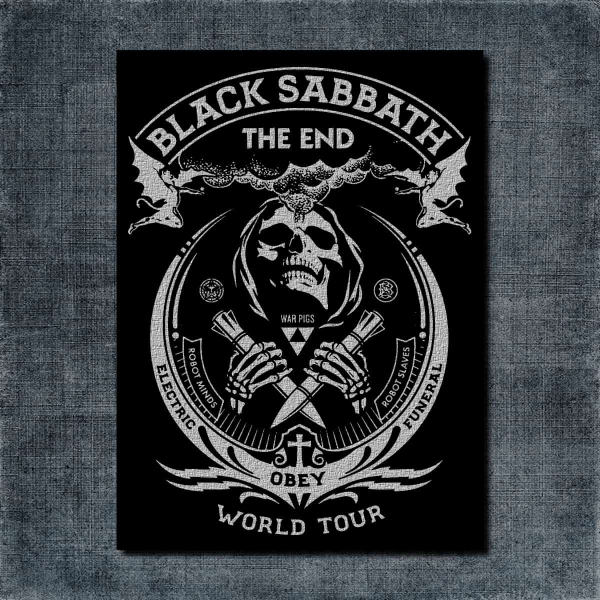 Black Sabbath Back Patch, Black Sabbath The End Big Back Patch