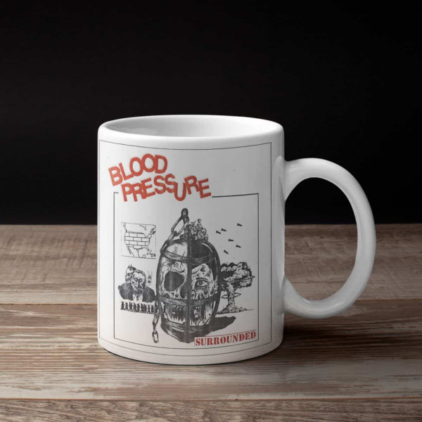 Blood Pressure Band Coffee Mug, Blood Pressure Surrounded Mug