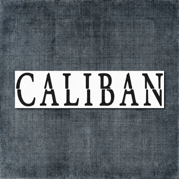 Caliban Back Patch, Caliban Logo White Big Back Patch