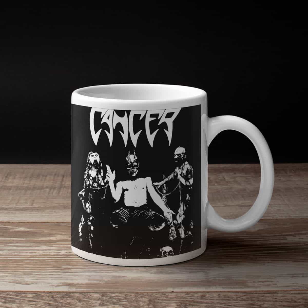 Cancer Coffee Mug, Cancer Shadow Gripped Coffee Mug
