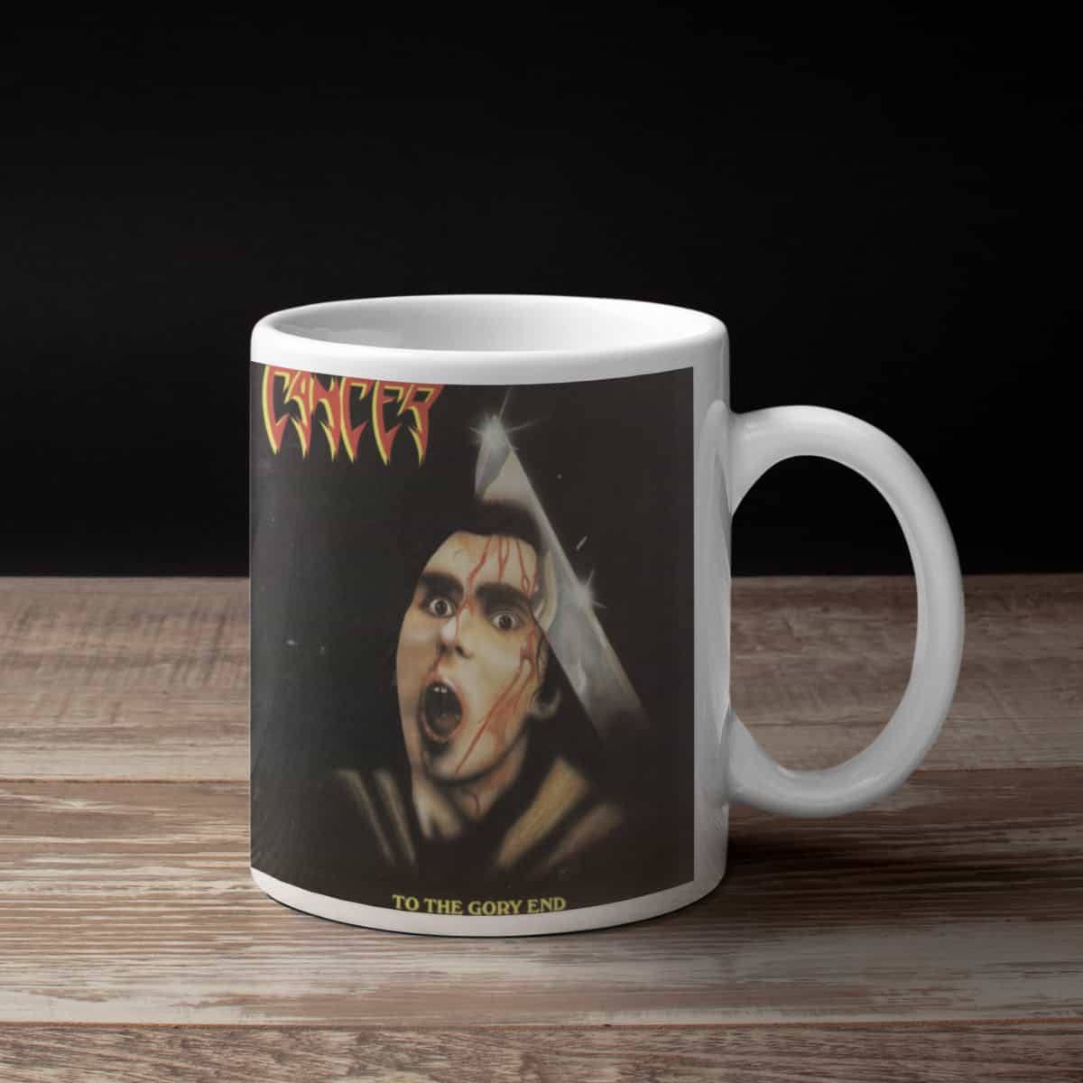 Cancer Coffee Mug, Cancer To The Gory End Coffee Mug