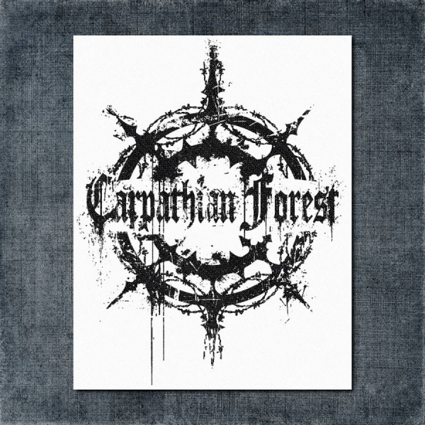 Carpathian Forest Logo Back Patch, Carpathian Forest Logo White Big Back Patch