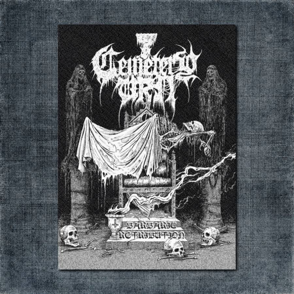 Cemetery Urn Back Patch, Cemetery Urn - Barbaric Retribution Big Back Patch