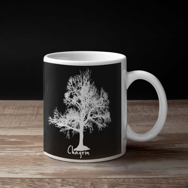 Chagrin Band Black Coffee Mug, Black Metal Merchandise