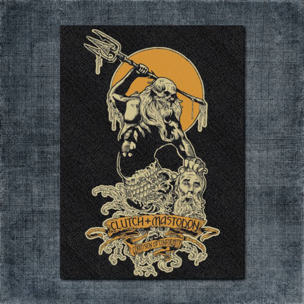 Clutch - Mastodon - Corrosion Of Conformity Back Patch, Clutch - Mastodon - Corrosion Of Conformity Big Back Patch
