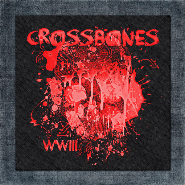 Crossbones Back Patch, Crossbones - WWIII Big Back Patch