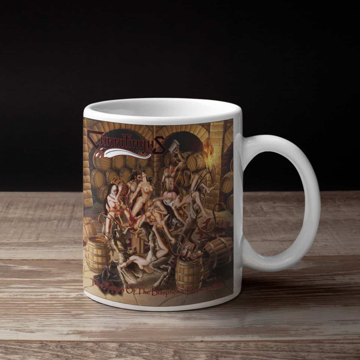 Cunnilingus Band Coffee Mug, Cunnilingus The Return Of The Blasphemic Depravation Mug