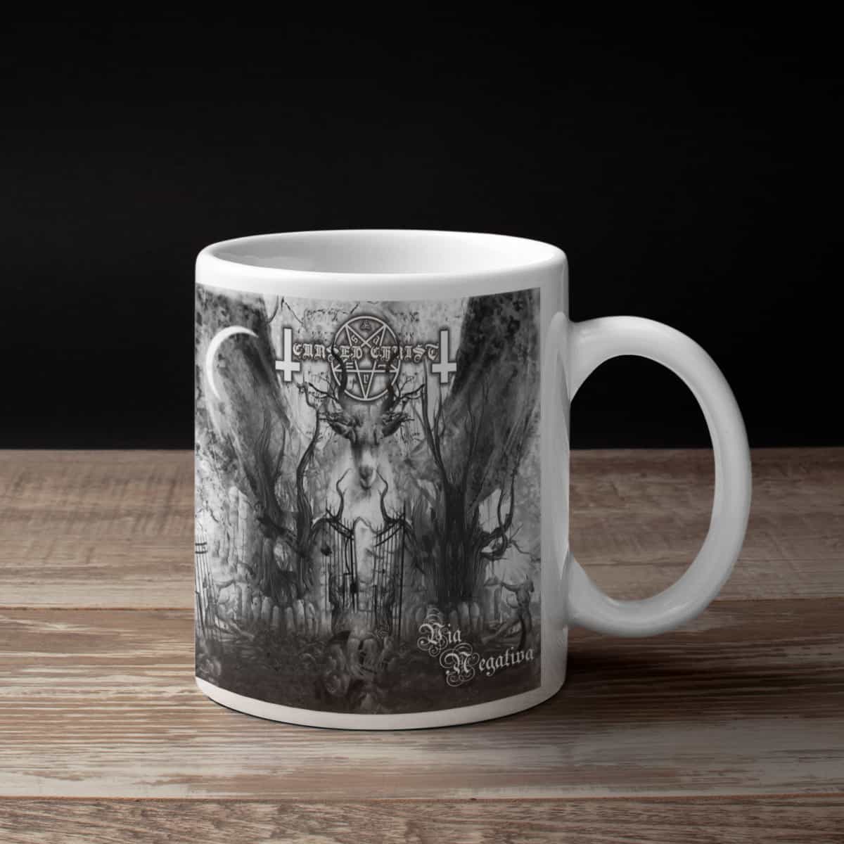 Cursed Christ Coffee Mug, Cursed Christ Via Negativa Coffee Mug