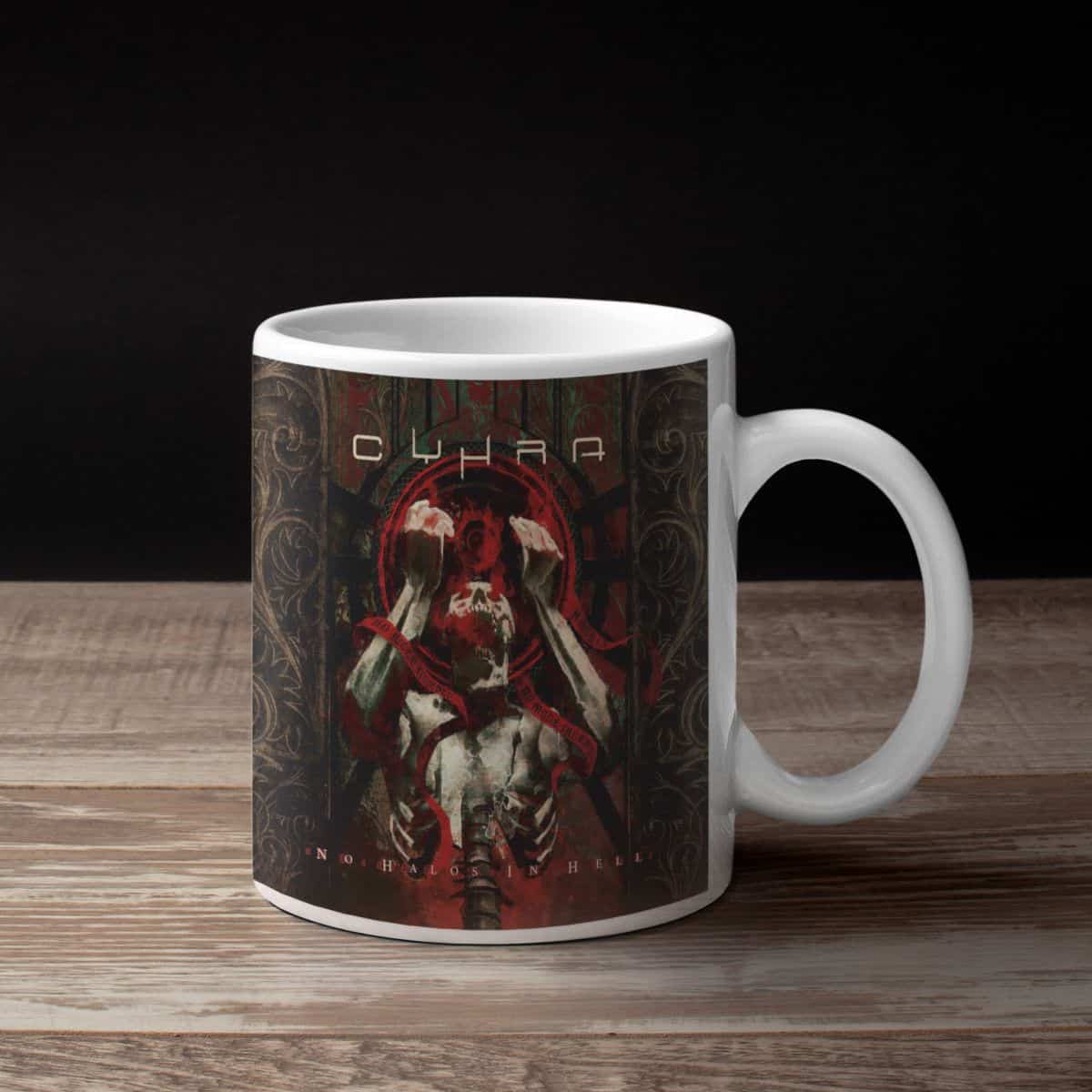 CyHra Band Coffee Mug, CyHra No Halos In Hell Mug