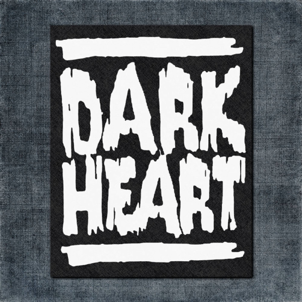Dark Heart Back Patch, Dark Heart Logo Big Back Patch