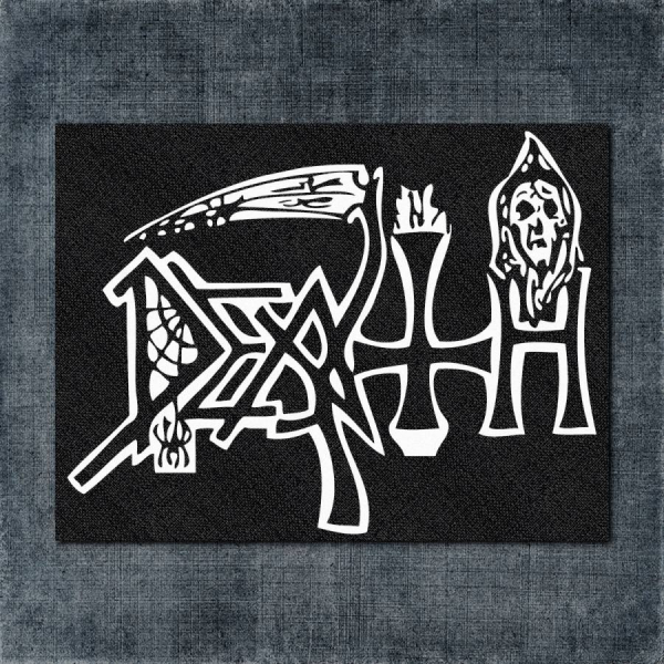 Death Logo Back Patch, Death Logo Big Back Patch