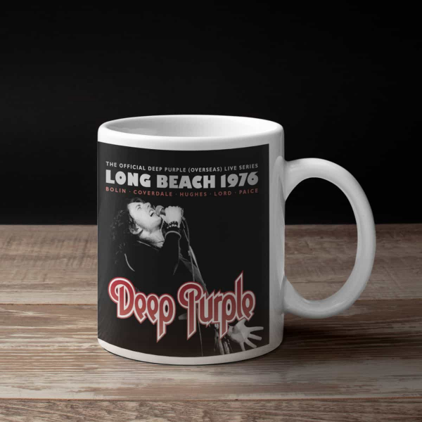 Deep Purple Coffee Mug, Deep Purple Live in Long Beach 1976 Coffee Mug