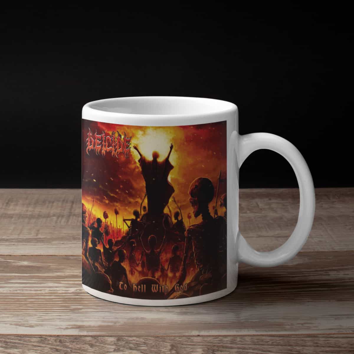 Deicide Coffee Mug, Deicide To Hell With God Coffee Mug