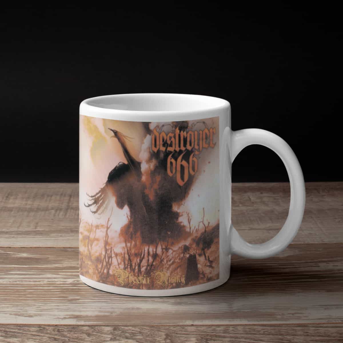 Deströyer 666 Coffee Mug, Deströyer 666 Phoenix Rising Coffee Mug