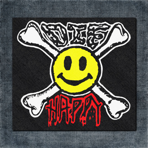 Die Happy Back Patch, Die Happy Artwork Big Back Patch