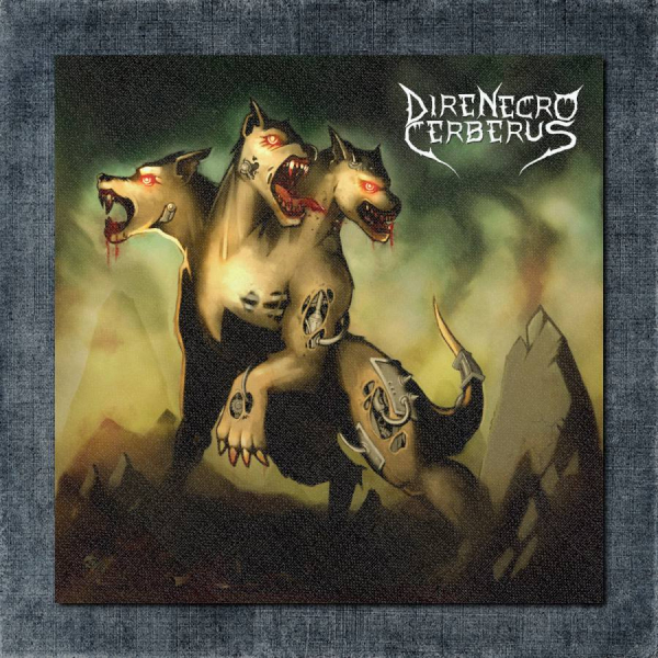 Dire Necro Cerberus Back Patch, Dire Necro Cerberus - Dire Necro Cerberus Big Back Patch