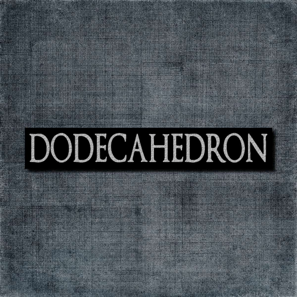 Dodecahedron Back Patch, Dodecahedron Logo Big Back Patch
