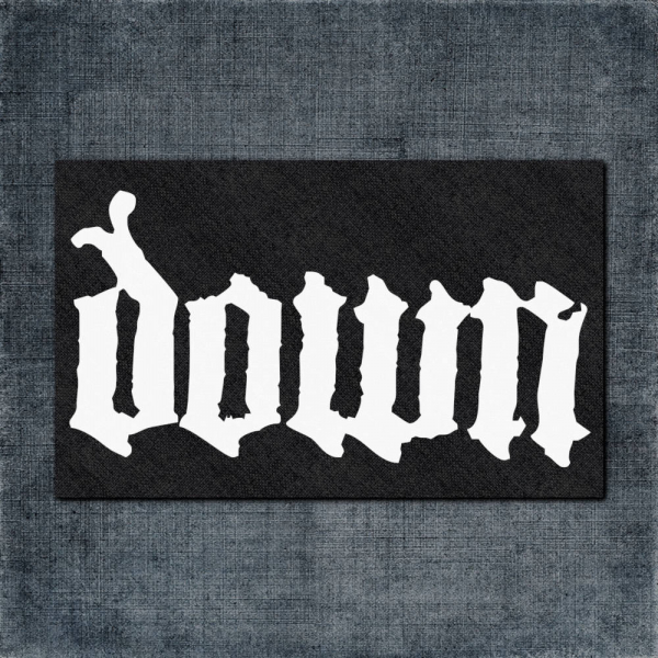 Down Back Patch, Down Logo Big Back Patch