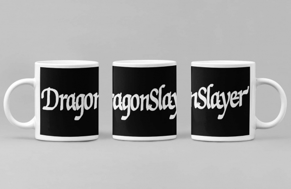 Dragonslayer Coffee Mug, Dragonslayer Logo Coffee Mug