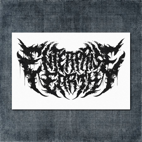 Enterprise Earth Back Patch, Enterprise Earth, Logo White Big Back Patch