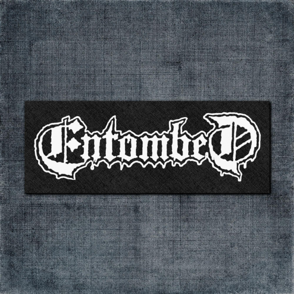 Entombed Back Patch, Entombed Logo Black Big Back Patch